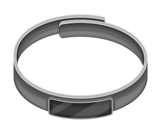 Reloj inteligente con interfaz de pantalla táctil como tecnología de comunicación de red inalámbrica Ilustración vectorial isométrica