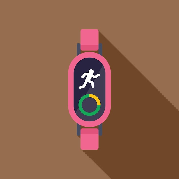 Reloj inteligente que muestra al hombre corriendo y el icono de la barra de progreso