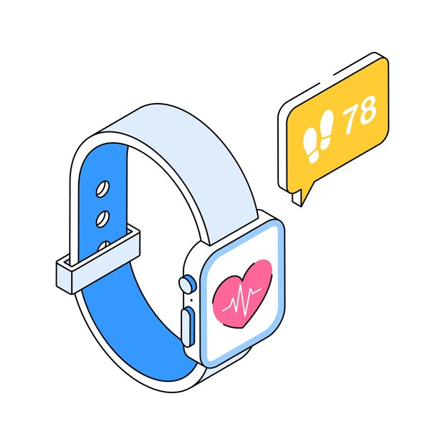 Reloj inteligente para rastrear pasos y ritmo cardíaco para la aptitud