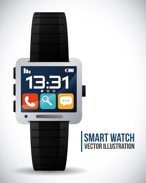 Vector reloj inteligente