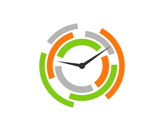 Reloj con linea de lente circular