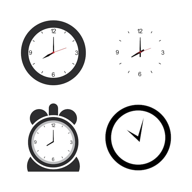 Vector reloj, logotipo, vector