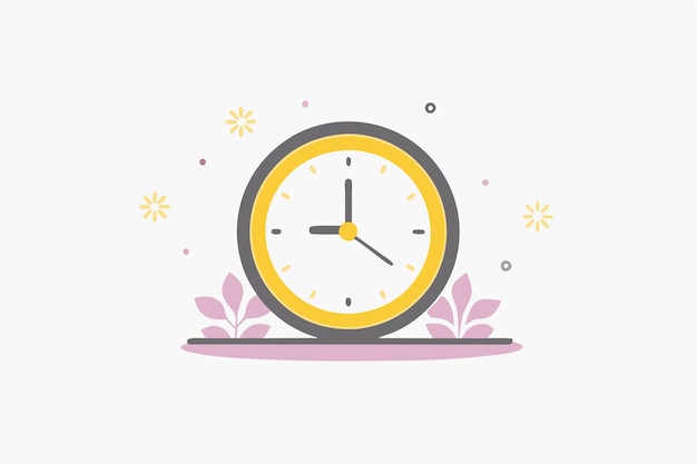 Reloj minimalista sobre un fondo blanco