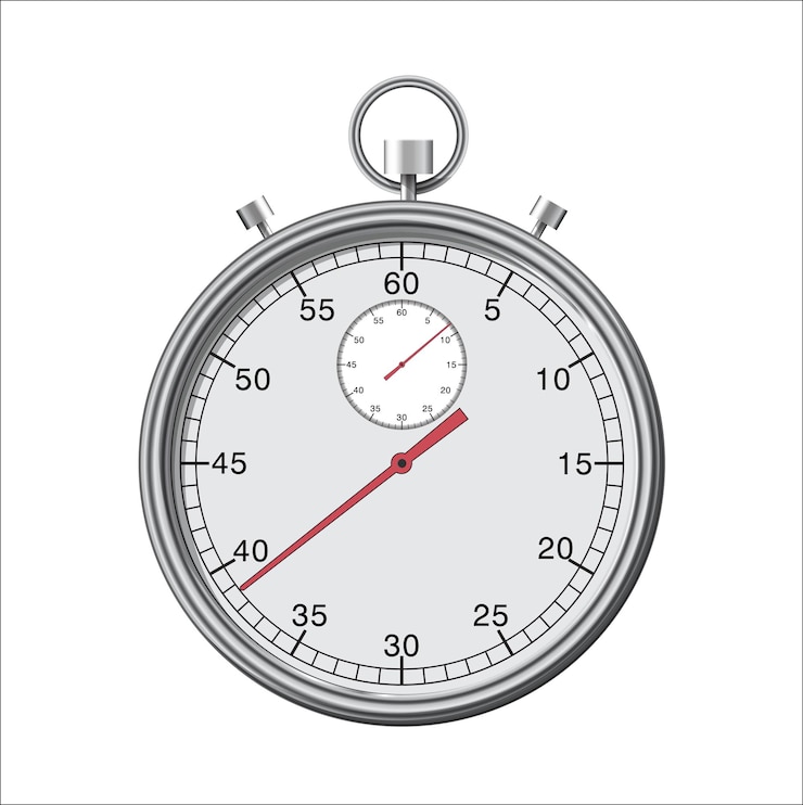 Vector reloj o cronómetro
