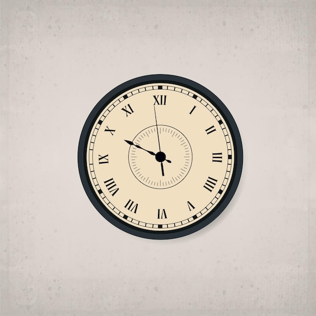 Reloj de pared ilustración vectorial 1