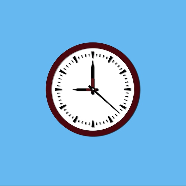 El reloj de pared.