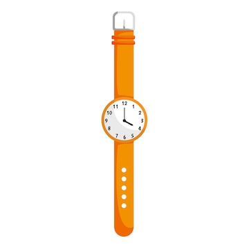 Reloj de pulsera de dibujos animados ilustración vectorial de de pulsera para niños | Vector Premium