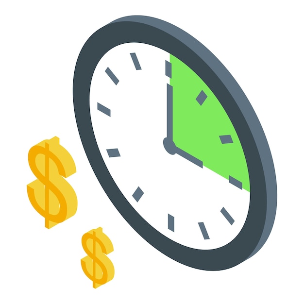 El reloj que muestra el paso del tiempo es un concepto de ganar dinero.