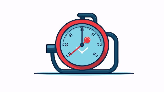 un reloj rojo con la hora de 12 00