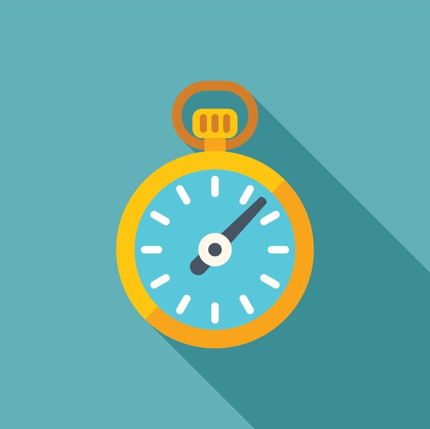 Reloj de stop dorado que mide el tiempo que pasa sobre un fondo azul