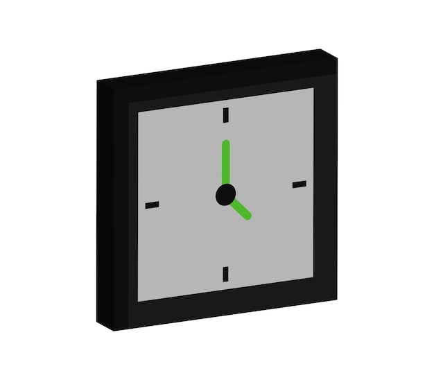 reloj tridimensional