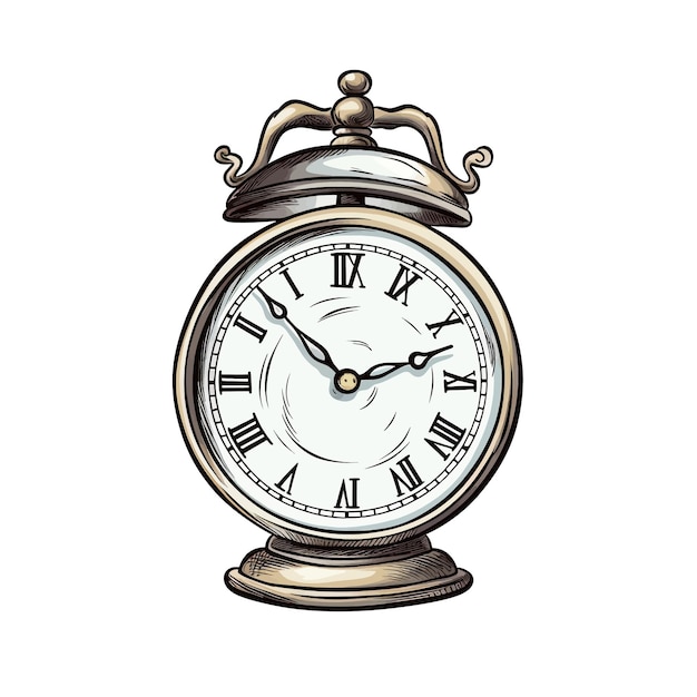 Reloj vector clipart fondo blanco