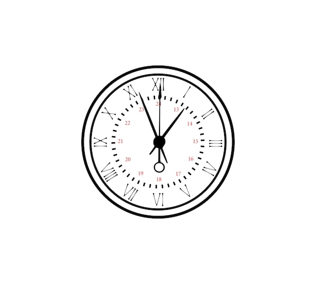 reloj vectorial de época