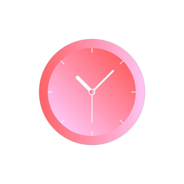 Reloj vectorial moderno