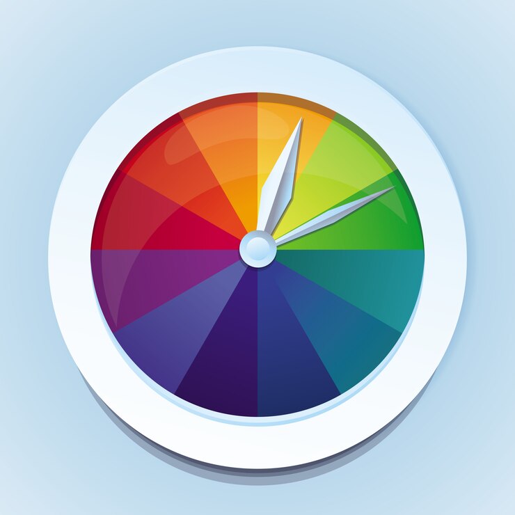 Vector relojes arcoiris vector