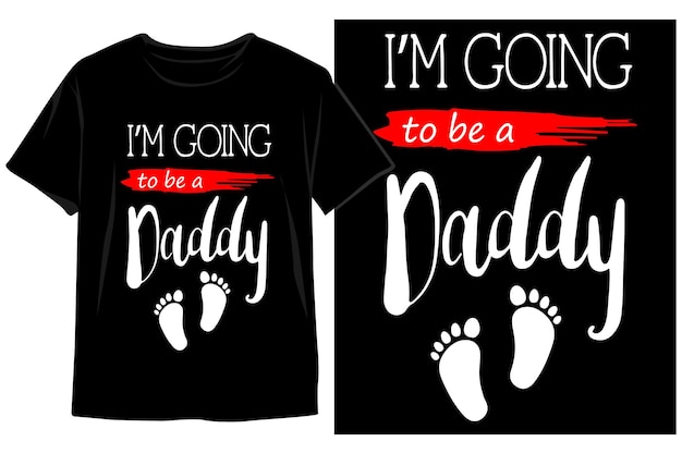 Una remera negra que dice 'voy a ser papi'