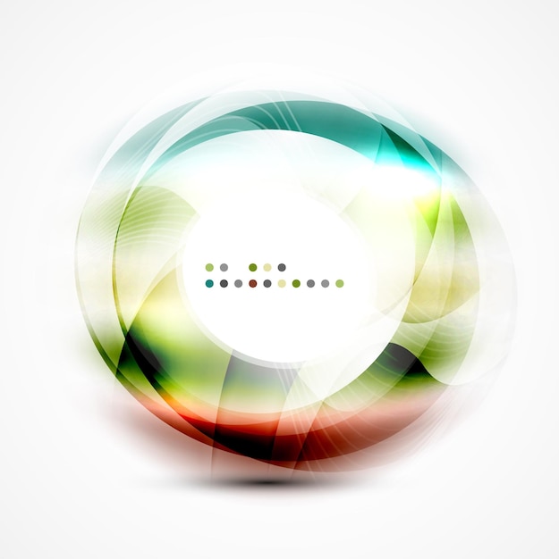 Remolino borroso abstracto vectorial con espacio para texto