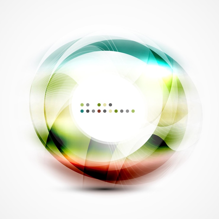 Vector remolino borroso abstracto vectorial con espacio para texto
