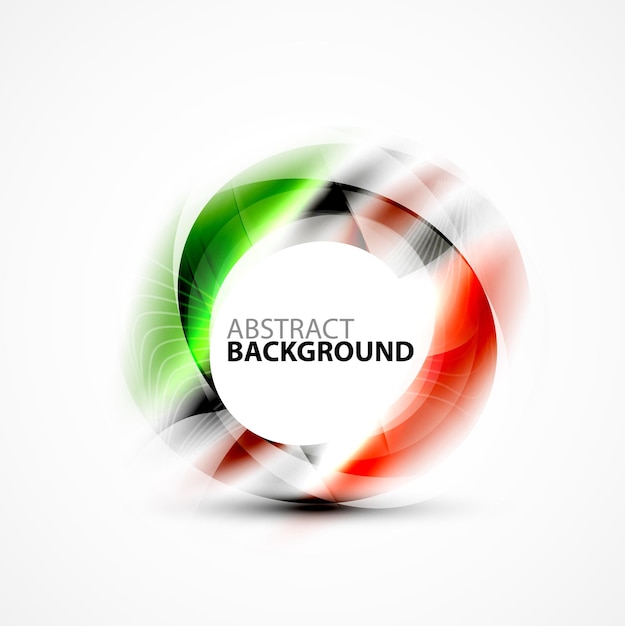 Remolino borroso abstracto vectorial con espacio para texto