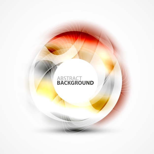 Remolino borroso abstracto vectorial con espacio para texto