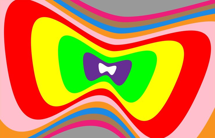 Remolino colorido mariposa fondo estampado abstracto