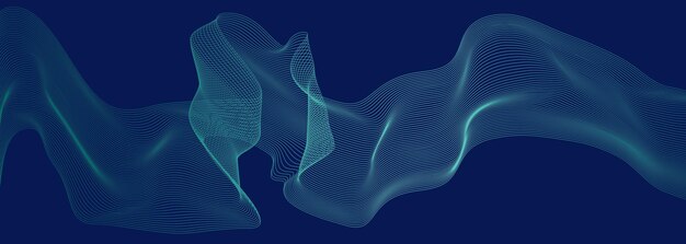 El remolino de ondas con curvas onduladas que se asemejan a las frecuencias del sonido