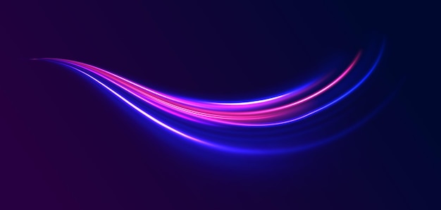 un remolino púrpura y rosa se muestra con un fondo azul