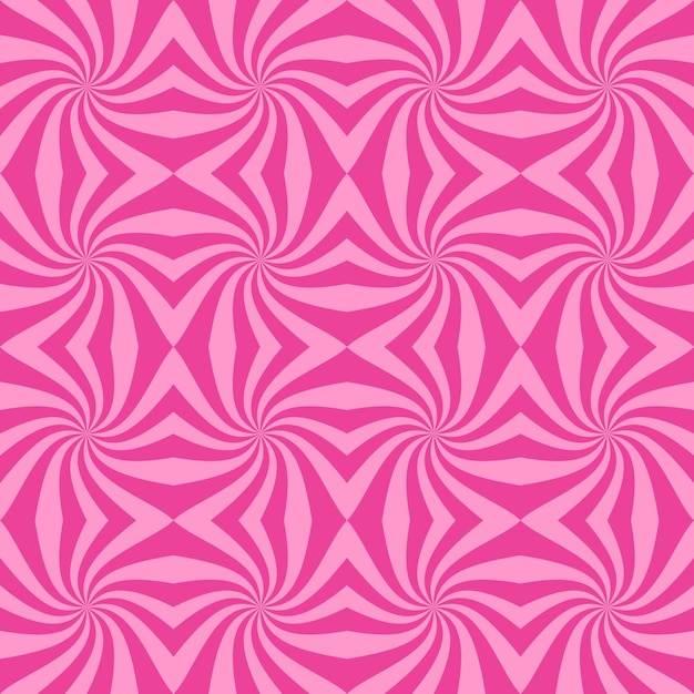 Vector remolinos patrón sin costuras abstracto rosa caliente fondo vectorial estético