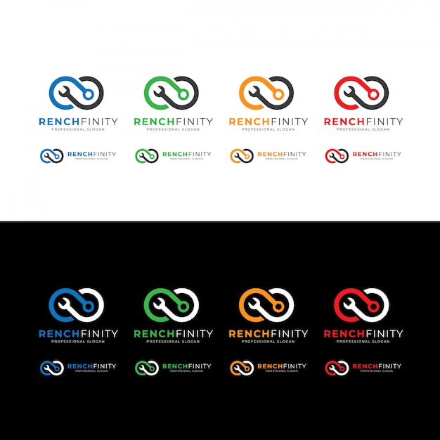 Vector rench-infinity-construction-tool-logo