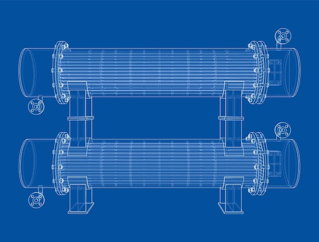 Rendering vectorial de equipos de petróleo de d