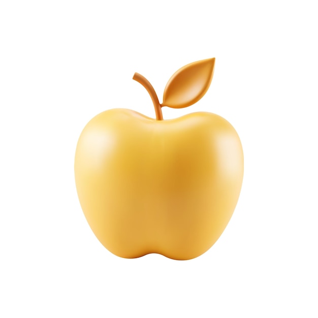 Renderizado en 3D de oro de Apple