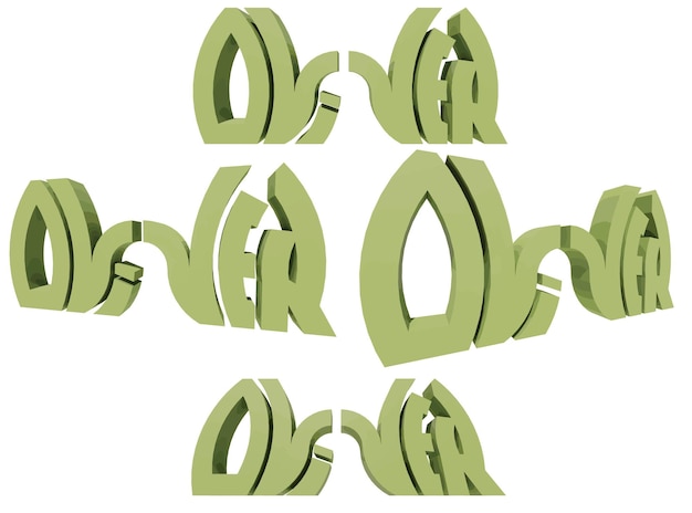 Renderizado 3D Tipografía Graffiti Logo Símbolo Palabra Oliver adecuado para su uso en ropa camiseta