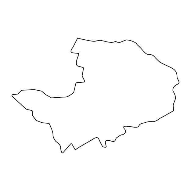 Renfrewshire mapa consejo área de Escocia ilustración vectorial