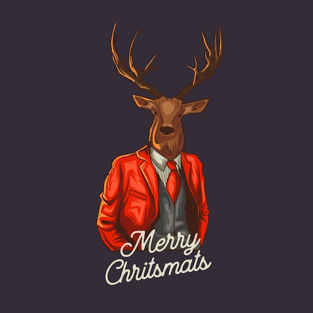 Reno de Navidad lleva blazzer