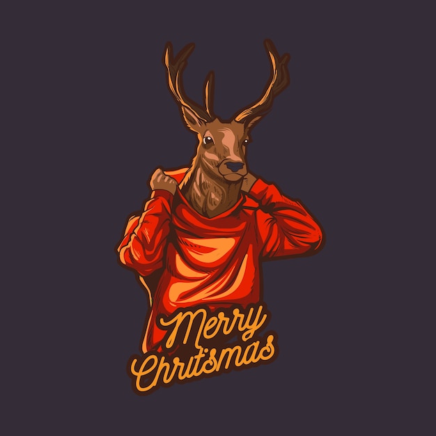 Reno de Navidad lleva sudadera con capucha