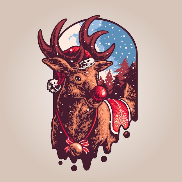 Reno de Navidad de Papá Noel