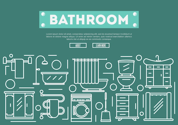 Renovación de baño en estilo lineal