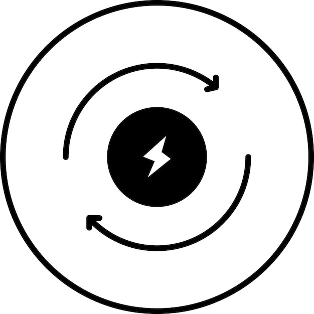Renovación de la imagen vectorial del icono Se puede utilizar para la batería y la energía