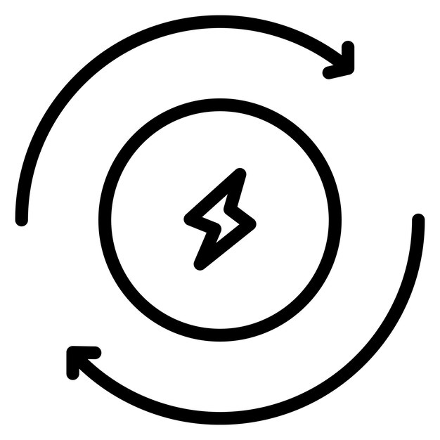 Renovación de la imagen vectorial del icono Se puede utilizar para la batería y la energía