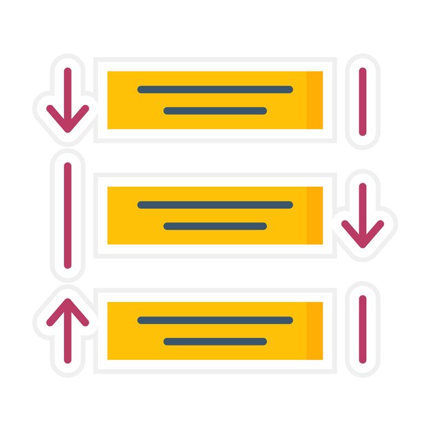 Reorganizar la imagen vectorial del icono de las tareas Se puede utilizar para la gestión de proyectos