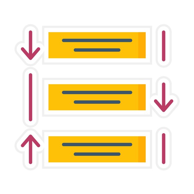 Reorganizar la imagen vectorial del icono de las tareas se puede utilizar para la gestión de proyectos