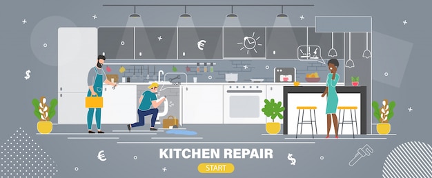 Reparación de cocinas, sitio web de servicios de plomería