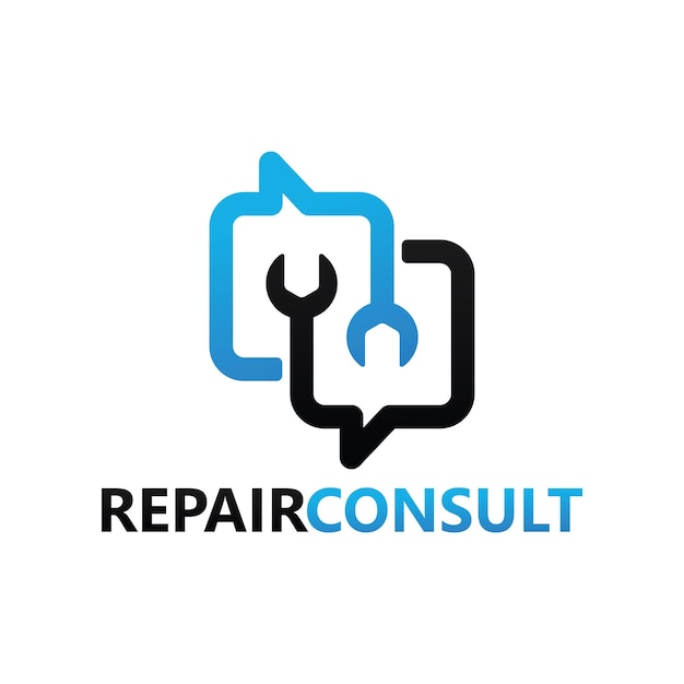 Reparación consultar diseño de plantilla de logotipo