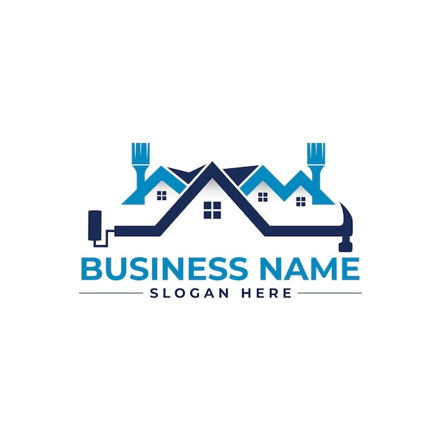 reparación del hogar, personal de mantenimiento, decoración del hogar, remodelación, diseño de logotipos para techos
