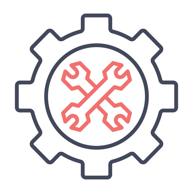 Reparar el estilo de la ilustración vectorial
