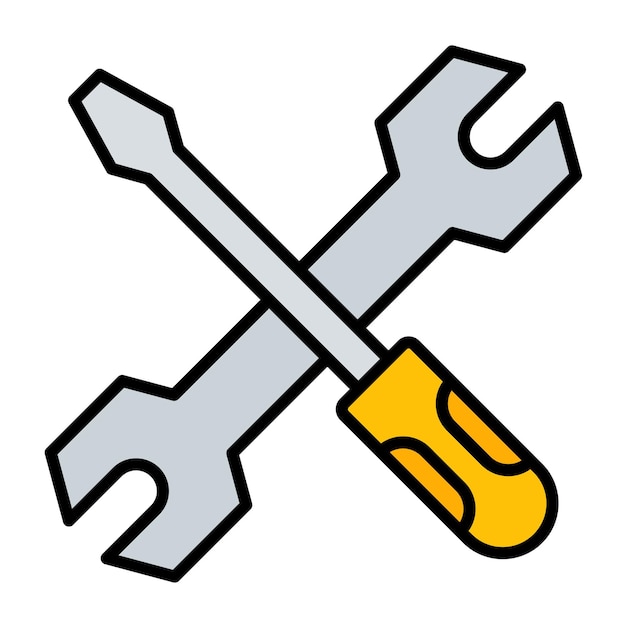 Reparar el estilo de la ilustración vectorial