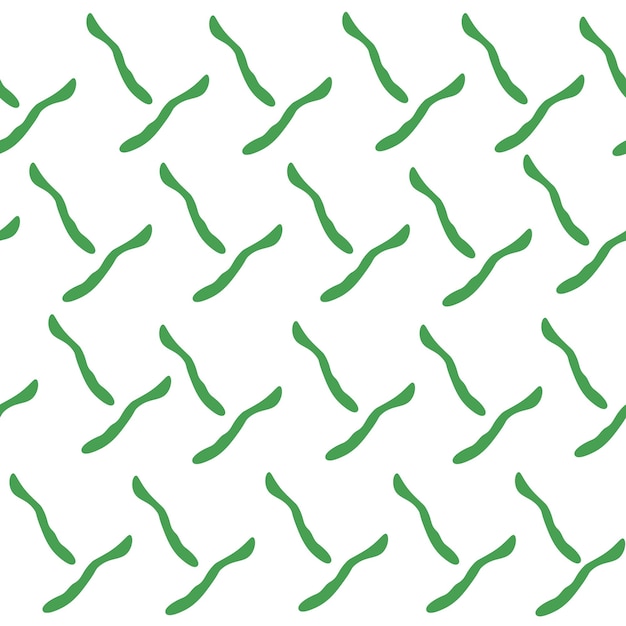 Repetición de formas abstractas verdes en blanco