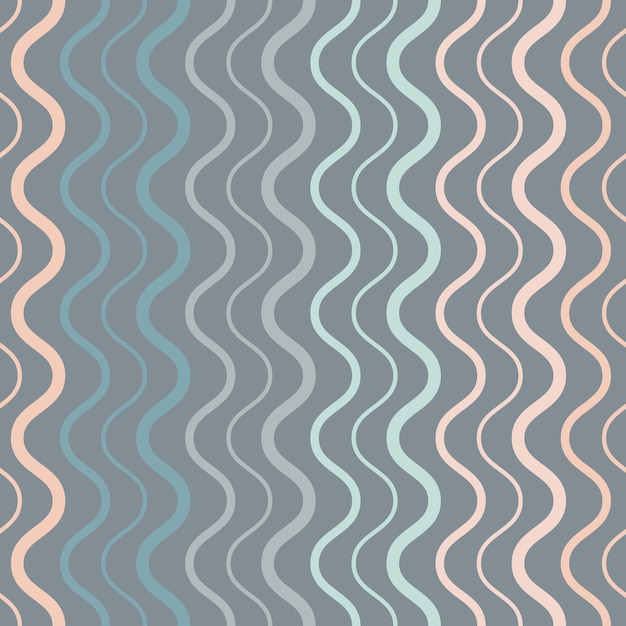 Repetición geométrica de patrón de vector retro elegante