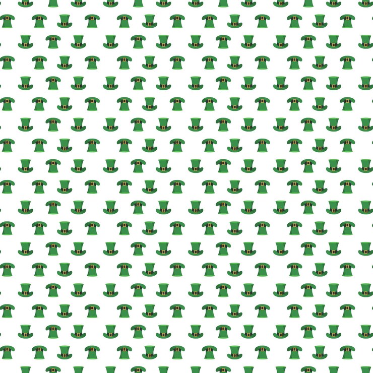 Vector repetición de los íconos de trébol verde patrón para el día de san patricio