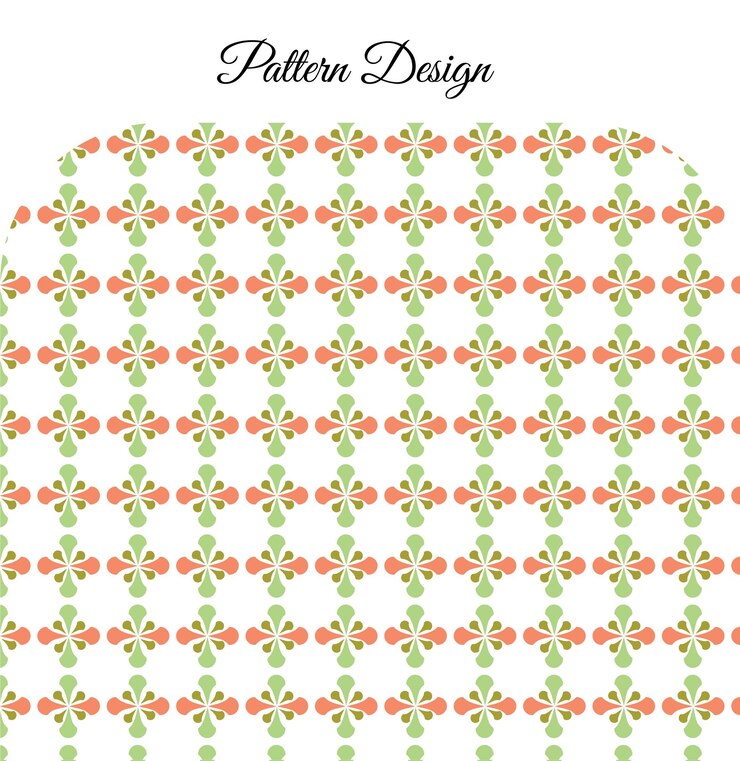 Repetición de patrones florales en colores pastel
